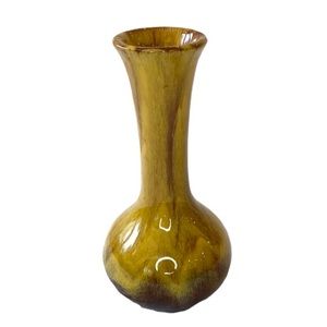 Boho Mid Century Blue Mountain Pottery Vase